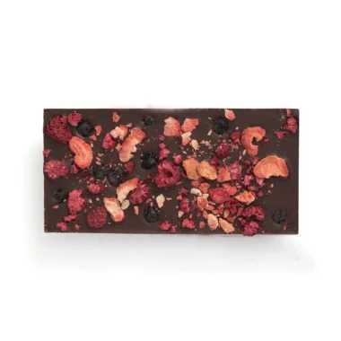 Gourmet Dark Chocolate Bar with Berries