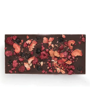 Gourmet Dark Chocolate Bar with Berries